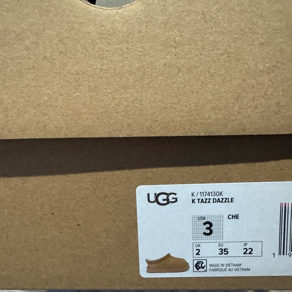 Brand New UGG Tazz Dazzle Kids Slippers 1174130K-CHE - Picture 8 of 9
